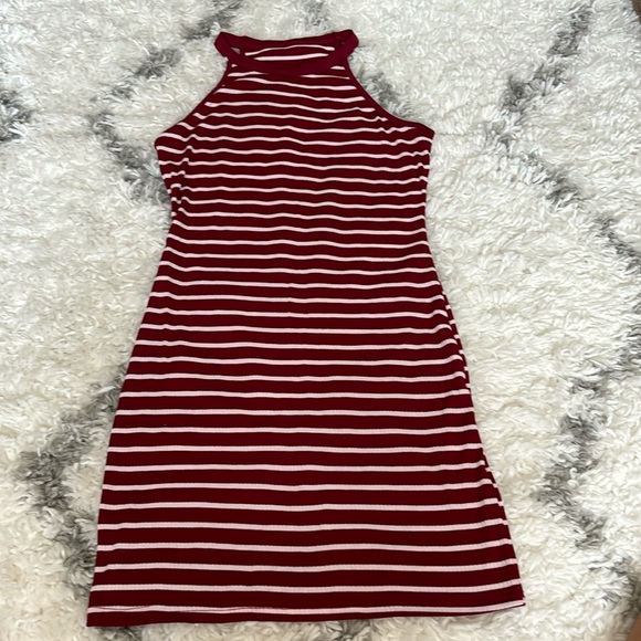 Red Striped Mini Dress - Picture 1 of 7